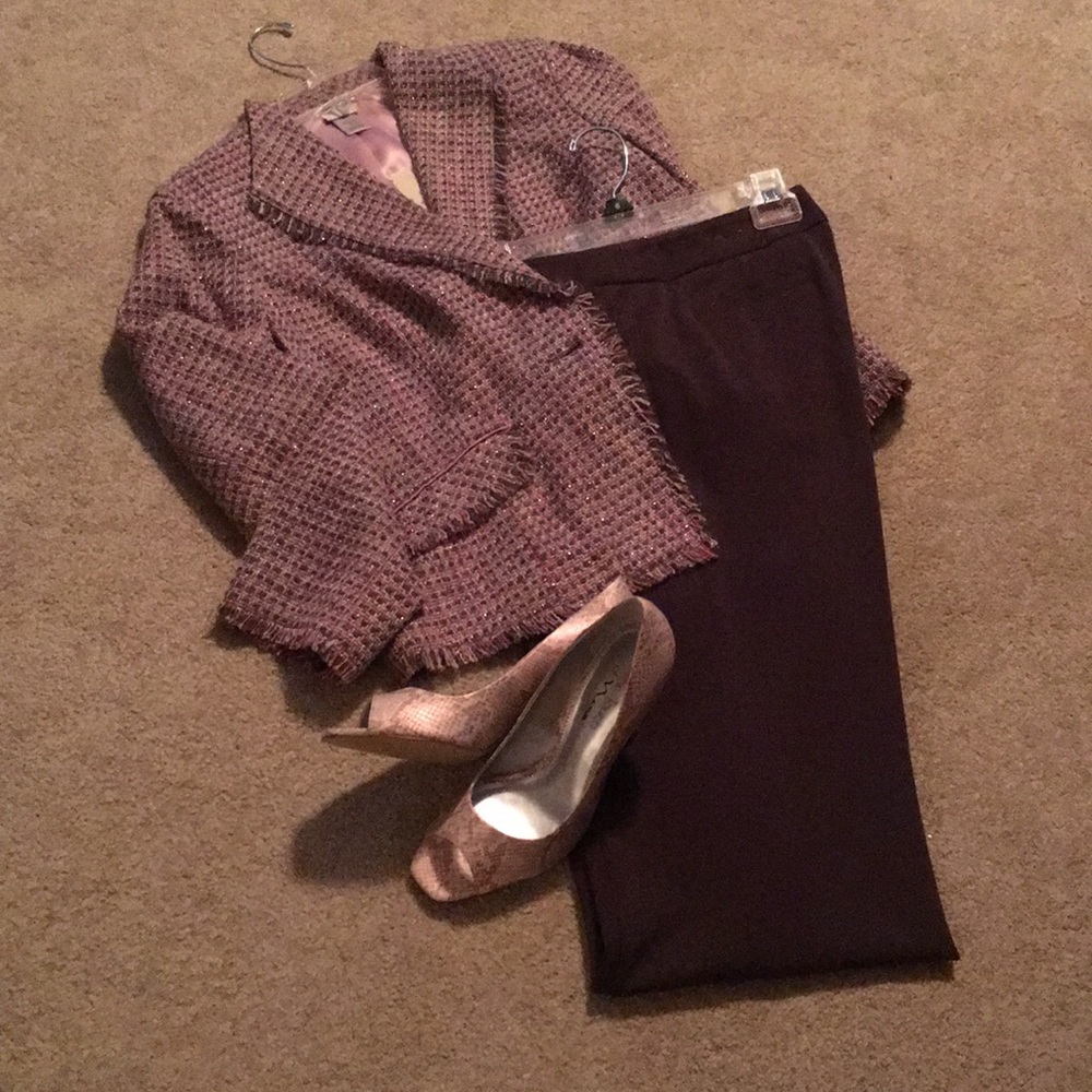 Brown and Pink Blazer